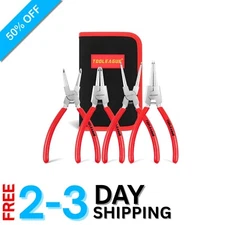 7-Inch Ergonomic Snap Ring Pliers Set for Easy Circlip Removal and Installation