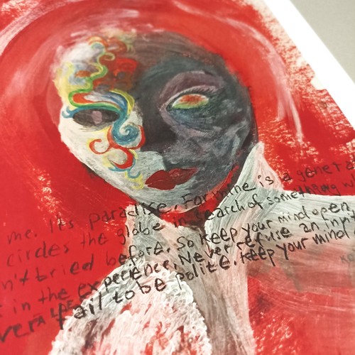 Open Mind Kunstdruck Mit Spruch - DIN A4 - inspirierendes Bild - Gesicht - Bild 6 von 6