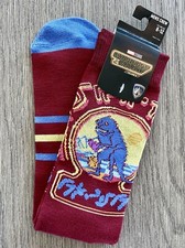 Guardians of the Galaxy Dino Stripe Men  s Crew Socks Bioworld Marvel Size 8-12
