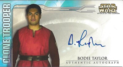 Star Wars Attack of the Clones Widevision AOTC 2002- Bodie Taylor