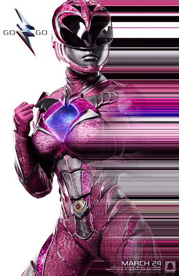 AA3419 Power Rangers Film By Dean Israelite 2017 Pink Hero Movie Poster 11x17