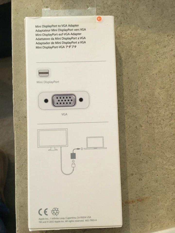 Genuine Apple Mini DisplayPort to VGA Adapter - Brand New!! - Image 2 of 2