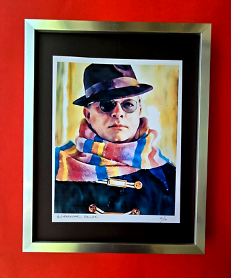#ad 💎ALEXANDER DULAC TRUMAN CAPOTE Hand Signed Print Edition of 10 COA $149.00