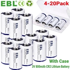EBL CR2 Lithium Battery Photo DL-CR2 3V Batteries For Camera Flashlight Toy LOT
