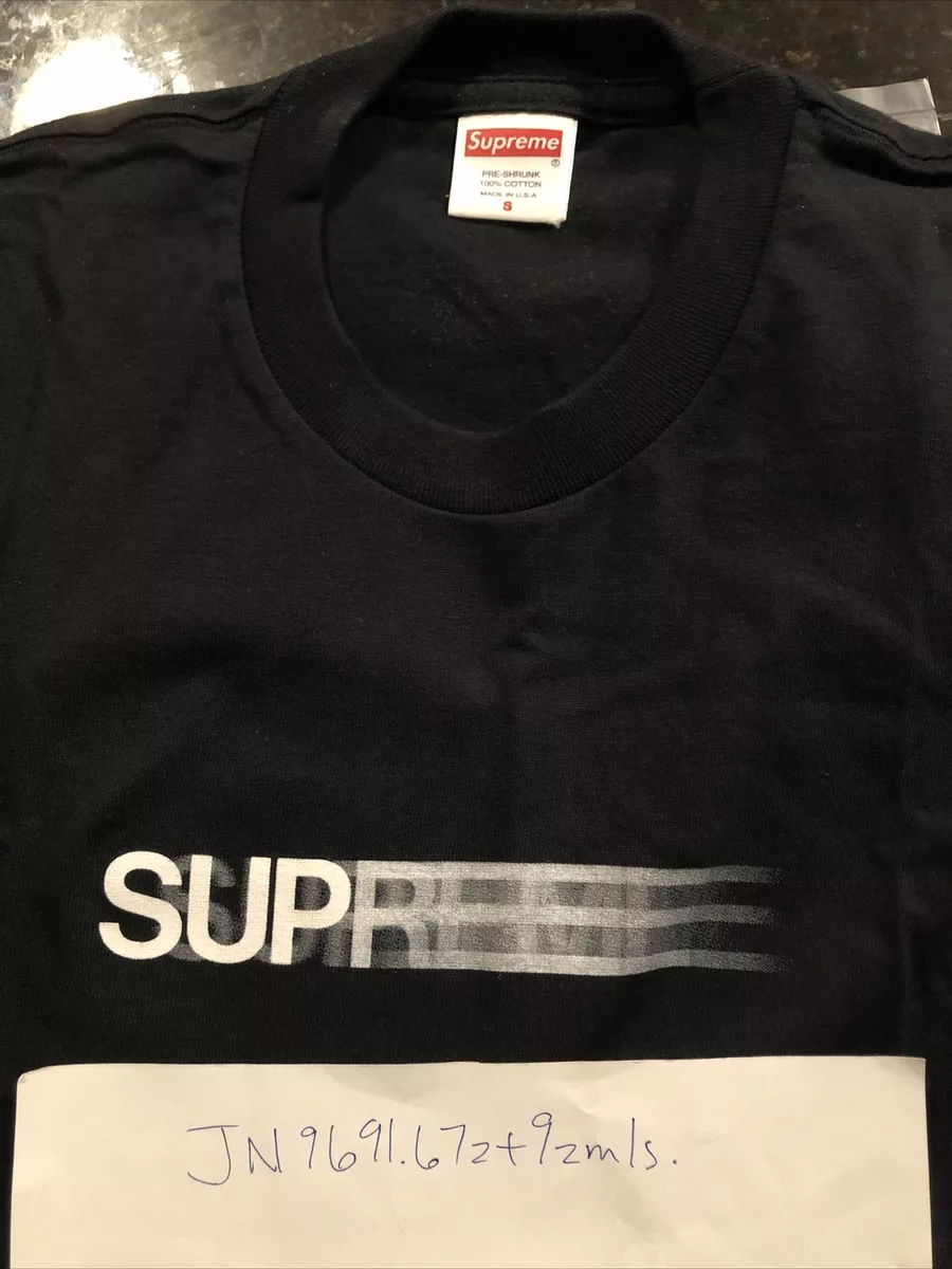 SUPREME Motion Logo Tee SS20 Black Size Small