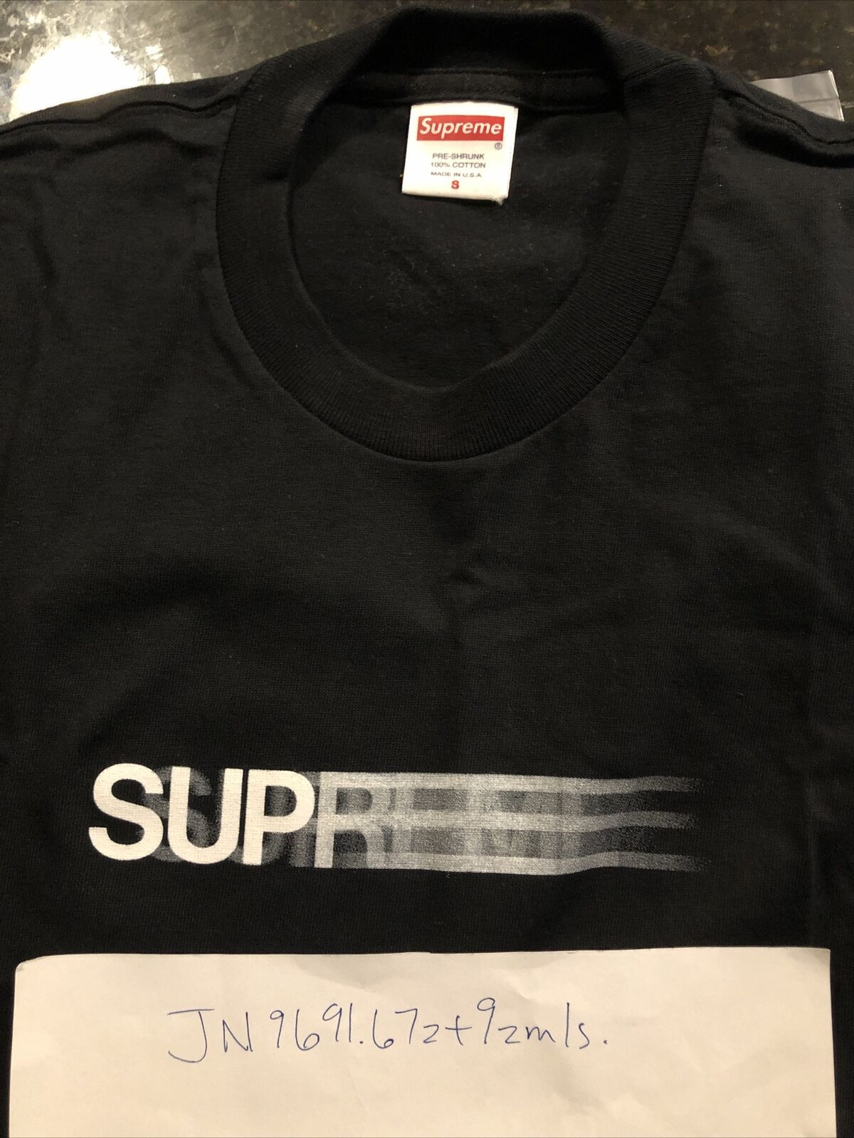 Supreme Motion Logo Tee Large Black