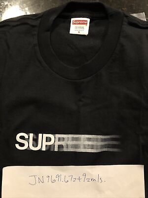 SUPREME Motion Logo Tee SS20 Black Size Small | eBay