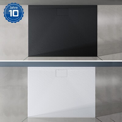 Duschwanne mineralguss Duschtasse 90x120 90x140 90x100 80x100 100x120cm Geoma07