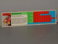 G1 TRANSFORMER AUTOBOT MICROMASTER BASE GROUNDSHAKER TECH SPEC LOT # 1