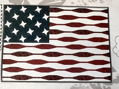 Feeling Groovy Flag Quilt Kit 84x60  Northcott And Camelot Fabrics Top Binding