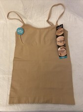 NWT Jockey NEW Women's M Slimmers Breathe Cami Tan Flesh Tank Top