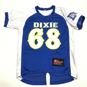 blue white football jersey