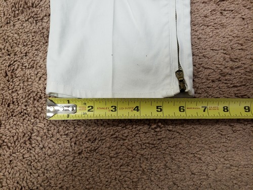 LAUREN by Ralph Lauren Size 6 Classic White Stretch zip at the Hems (b6) - Picture 8 of 9