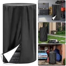 Waterproof Tire Storage Cover with Zipper Drawstring for 4 Tires up to 28.7"