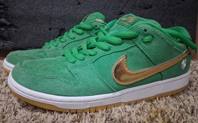 Nike SB Dunk Low ''St. Patrick s Day'' BQ6817-303 Shamrock Green Size 8 Shoes Used