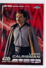 Lando Calrissian 2024 Topps Chrome Star Wars 106 Red Refractor