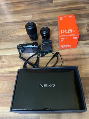 Sony Alpha NEX-7 24.3MP Digitalkamera mit Objektiv 18-55mm + SEL55210