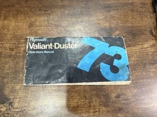 Vintage 1973 Plymouth Valiant Duster Operators Owners Manual Mopar Oem