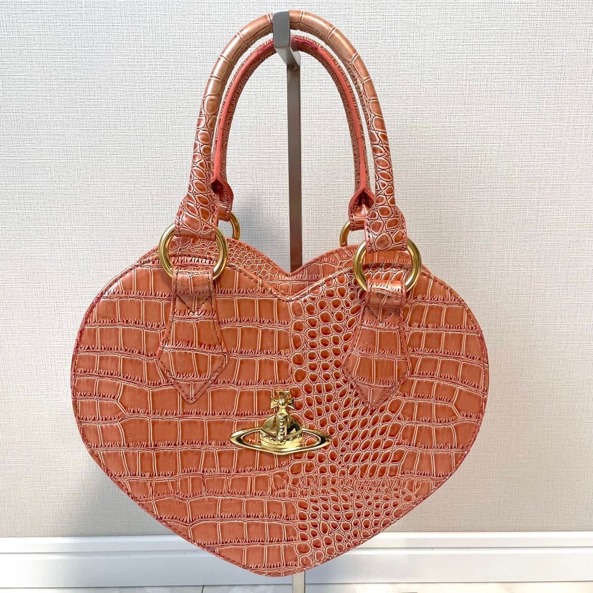 viviennewestwood croco emboss hangbag