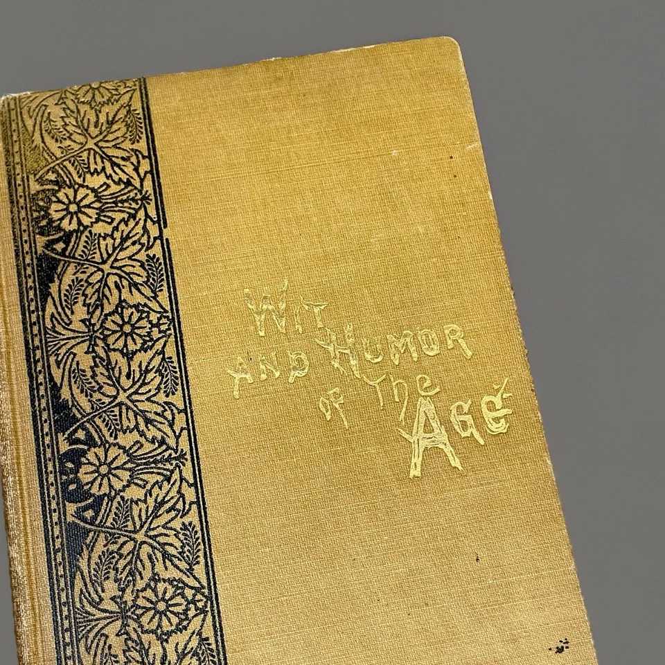 Antique Book 1883 Wit Humor of the Age Mark Twain Star Pub IL Original Print - Image 2 of 4