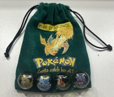 Pokemon Dragonite Green Marble Collection Bag 1999-2000 w/ Marbles