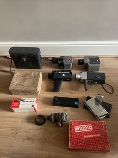 Old Fashioned Camera / Cine Film Cameras Recorders / Splicers Big Bundle