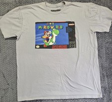Super Mario World SNES T Shirt Nintendo with Cartridge T Shirt Case Size XL