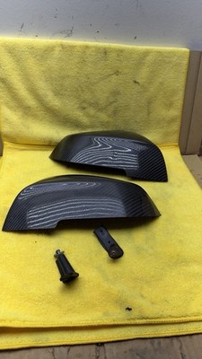 BMW M Performance Genuine Carbon Mirror Caps Set Left Right OEM DAMAGED F20 F30