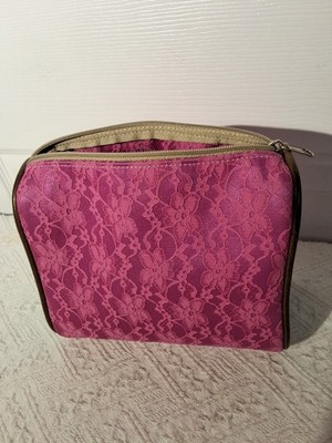 Consuela Pink Lace/Teal Mermaid Fins On The Side Cosmetic/Accessories Bag 8X7X4