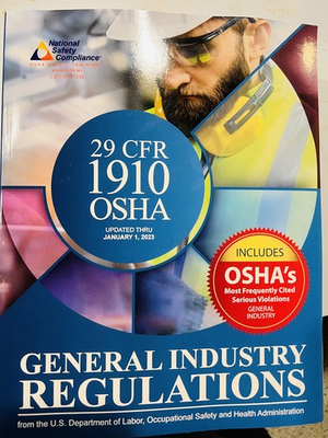 #ad 1910 OSHA General Industry Regulations 2023 Edition $16.67