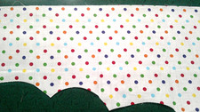 Fabric Benartex "Dot the I's" 2 pcs Orange Red Blue Green Yellow Dots 2.50