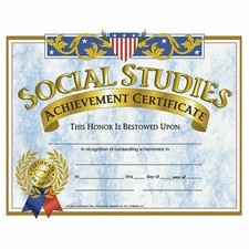 Flipside - Certificates Social Studies 8.5x11" - 30 Pack