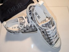  BRAND NEW Dior B23 Men's Low-Top Sneakers Size 9 US White/Black/Grey w/ box