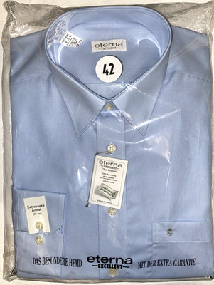   ETERNA Excellent Hemd Herren OVP NEU 42 / 16,5'' Langarm Business Bügelfrei