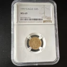 U.S. Mint American Eagle Gold $5 Coin 1997 NGC MS 69 G$5 Business Strike
