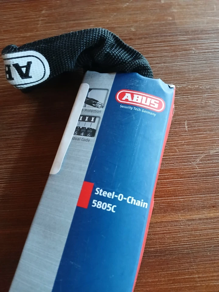 ABUS 5804c Steel-O-Chain Steel Bike Chain Lock Combination - Image 2 of 4