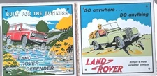 Land Rover & Land Rover Defender Enamel Signs 80's Promotion Poster Replica 