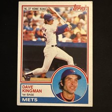 Dave Kingman ERROR CARD 1983 Topps  #160 New York Mets