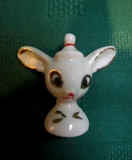 VintageJapan Holt Howard Christmas Pixie Miniture Ornament Mouse READ