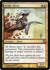 Foil - Acidic Sliver - 13 / LP / English MTG