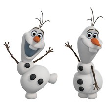 Olaf Wall Decals Set Of 25 Easy Peel And Stick Decor Made In Usa 9.5X22.5 Inches
