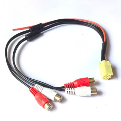 4für Line Mini ISO 6Pin Out Anschlusskabel für VDO für Becker Funkgeräte