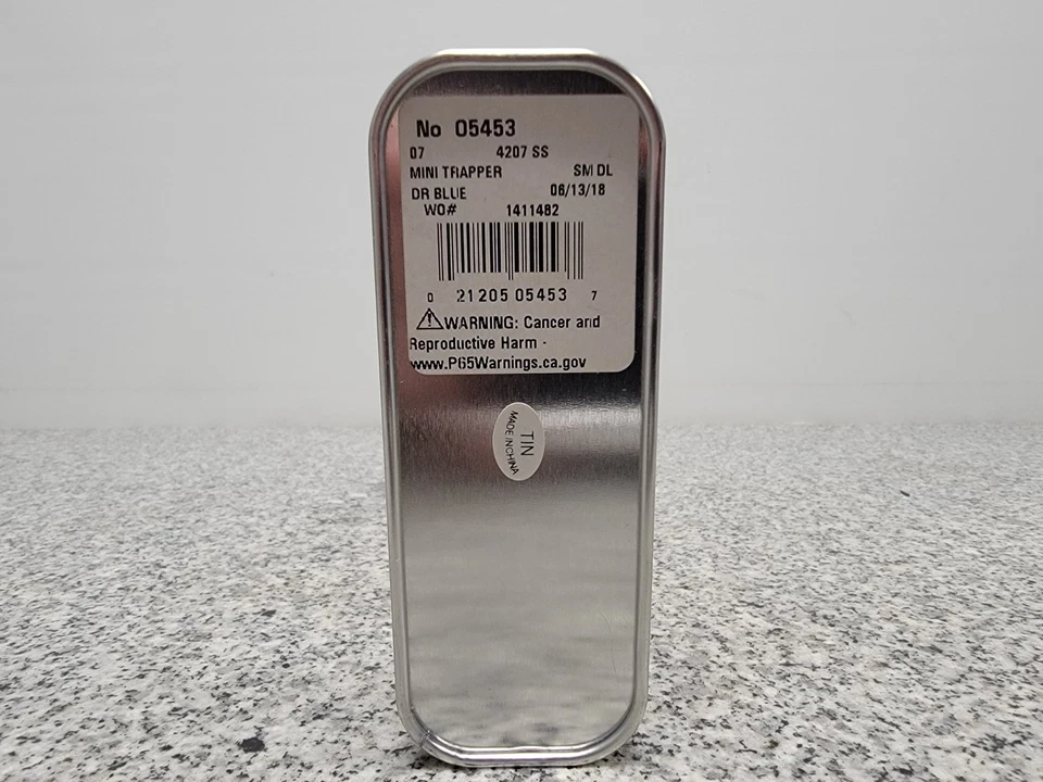 Cuchillo de policía estadounidense Case XX Mini Trapper EE. UU. 4207 SS para proteger y servir Foto 2 de 4