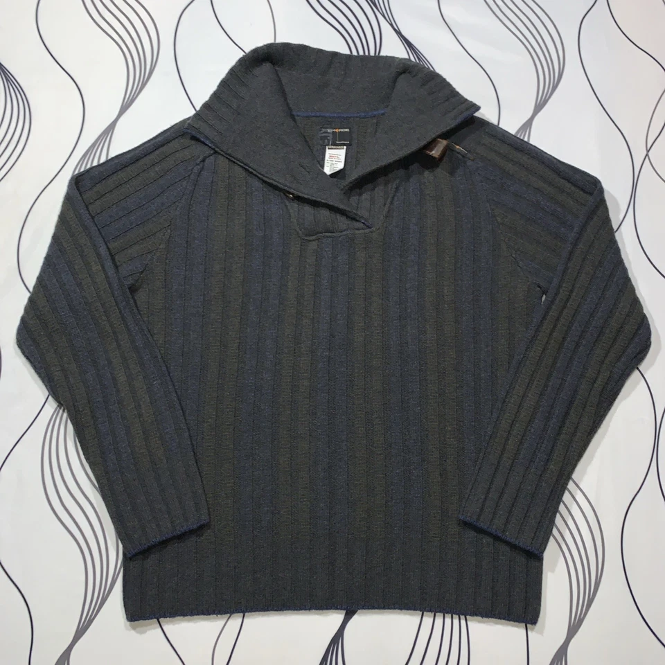 Vintage Energie Miss Sixty Mens Wool Sweater Ribbed Preppy Made Italy Size XL - Image 2 of 4