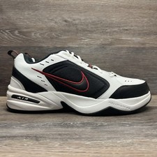 Nike Air Monarch IV Shoes Men Size 14 White Black Red Sneakers Lace up Dad