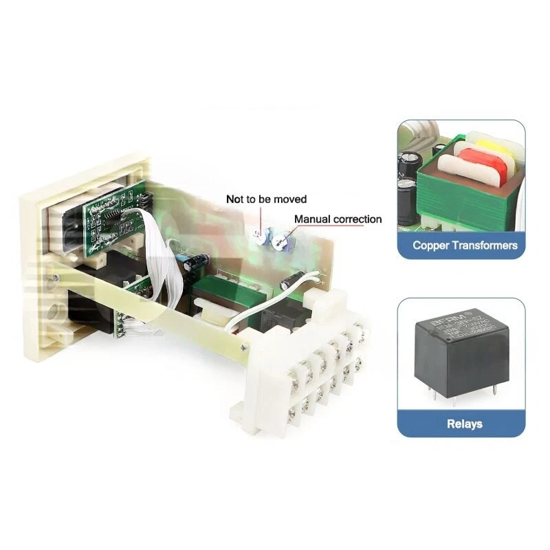 Digital Thermostat Industrie thermostat Thermostat Unterputz AC 220V 380V - Bild 3 von 4