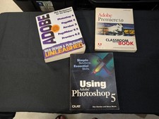 Adobe Classroom in a Book Lot of 3 Photoshop Advanced Photoshop Premiere 5.0