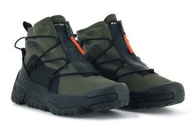 New Palladium OFF-GRID HI ZIP WATERPROOF Boots Sneakers Men 8 Women 9.5 Green