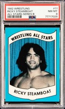 1982 WRESTLING ALL-STARS-SER B #11 RICKY STEAMBOAT PSA 8
