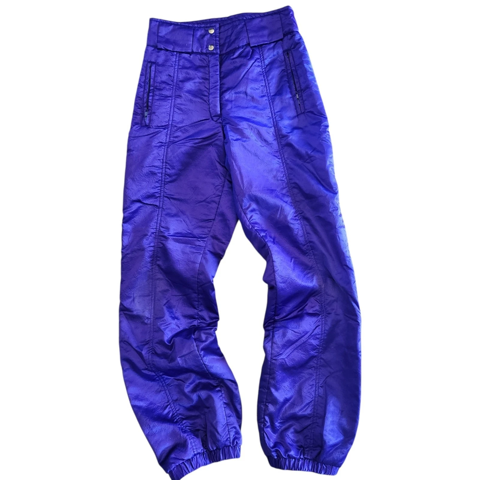 Vtg 80s Obermeyer Purple Satin Ski Pants Sz 10 Retro Snow Bib Bottoms High Shine
Opens in a new wind